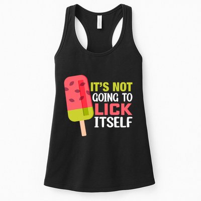 ItS Not Going To Lick Itself Summer Clothes Ice Cream Party Womens Tank Top
