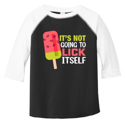 ItS Not Going To Lick Itself Summer Clothes Ice Cream Party Toddler Fine Jersey T-Shirt
