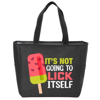 ItS Not Going To Lick Itself Summer Clothes Ice Cream Party Zip Tote Bag