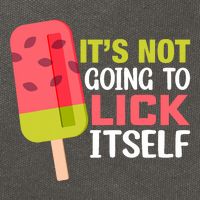 ItS Not Going To Lick Itself Summer Clothes Ice Cream Party Cotton Canvas Backpack