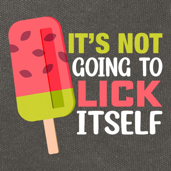 ItS Not Going To Lick Itself Summer Clothes Ice Cream Party Cotton Canvas Backpack