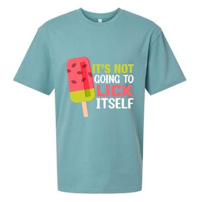 ItS Not Going To Lick Itself Summer Clothes Ice Cream Party Sueded Cloud Jersey T-Shirt