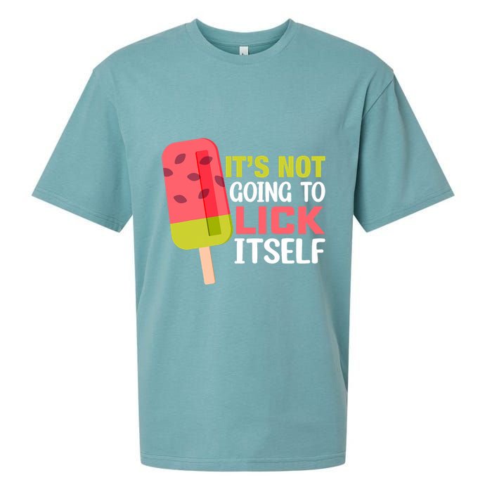 ItS Not Going To Lick Itself Summer Clothes Ice Cream Party Sueded Cloud Jersey T-Shirt