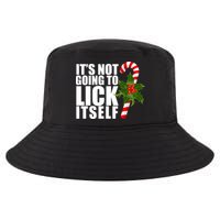 It's Not Going To Lick Itself Funny Candy Cane Christmas Cool Comfort Performance Bucket Hat