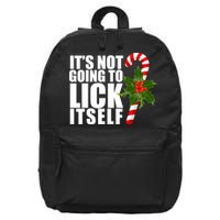It's Not Going To Lick Itself Funny Candy Cane Christmas 16 in Basic Backpack