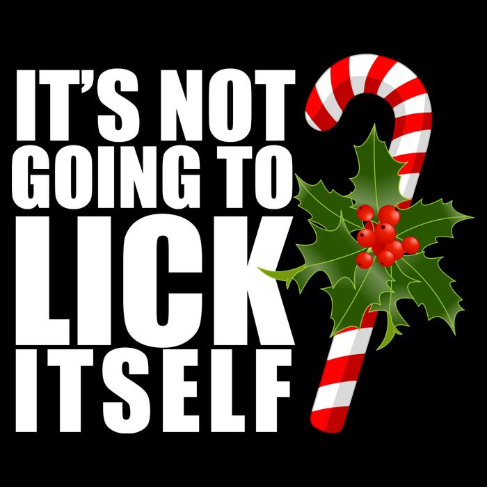 It's Not Going To Lick Itself Funny Candy Cane Christmas 16 in Basic Backpack