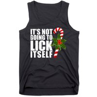 It's Not Going To Lick Itself Funny Candy Cane Christmas Tank Top