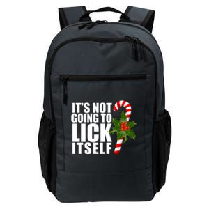 It's Not Going To Lick Itself Funny Candy Cane Christmas Daily Commute Backpack