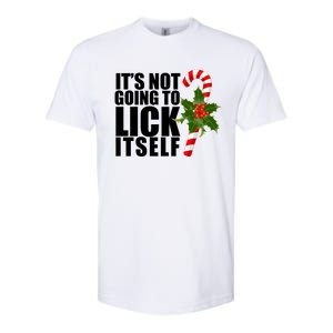 It's Not Going To Lick Itself Funny Candy Cane Christmas Softstyle CVC T-Shirt