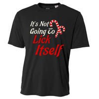 ItS Not Going To Lick Itself Adult Short Sleeve Funny Christmas Cooling Performance Crew T-Shirt