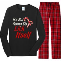 ItS Not Going To Lick Itself Adult Short Sleeve Funny Christmas Long Sleeve Pajama Set