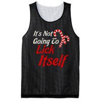 ItS Not Going To Lick Itself Adult Short Sleeve Funny Christmas Mesh Reversible Basketball Jersey Tank