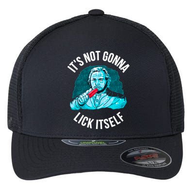 It's Not Gonna Lick Itself Funny Popsicle Flexfit Unipanel Trucker Cap