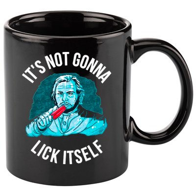 It's Not Gonna Lick Itself Funny Popsicle 11oz C Handle Ceramic Mug