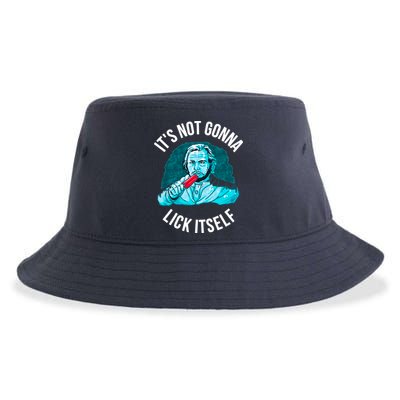 It's Not Gonna Lick Itself Funny Popsicle Sustainable Bucket Hat