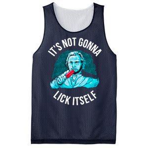 It's Not Gonna Lick Itself Funny Popsicle Mesh Reversible Basketball Jersey Tank