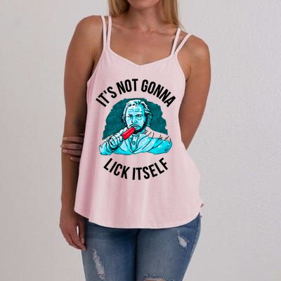 It's Not Gonna Lick Itself Funny Popsicle Women's Strappy Tank