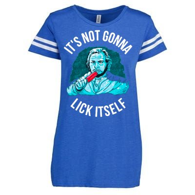 It's Not Gonna Lick Itself Funny Popsicle Enza Ladies Jersey Football T-Shirt