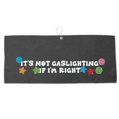 Its Not Gaslighting If Im Right Large Microfiber Waffle Golf Towel