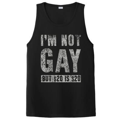 IM Not Gay But 20 Dollars Is 20 Dollars Funny Adult PosiCharge Competitor Tank