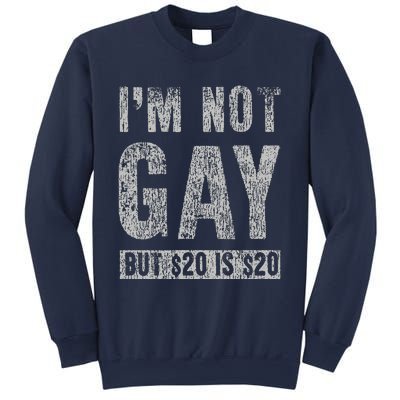 IM Not Gay But 20 Dollars Is 20 Dollars Funny Adult Sweatshirt