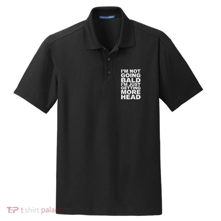 I’m Not Going Bald I’m Just Getting More Head Dry Zone Grid Polo