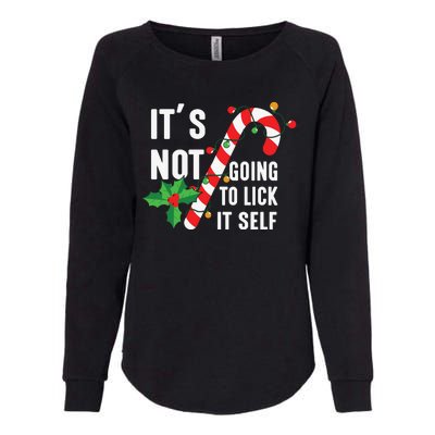 ItS Not Going To Lick Itself Funny Xmas Womens California Wash Sweatshirt