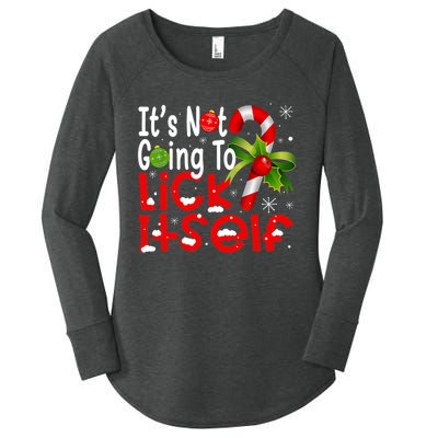 It's Not Going To Lick Itself Christmas Candy Cane Gifts TShirt Women's Perfect Tri Tunic Long Sleeve Shirt