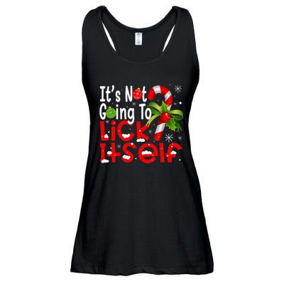 It's Not Going To Lick Itself Christmas Candy Cane Gifts TShirt Ladies Essential Flowy Tank