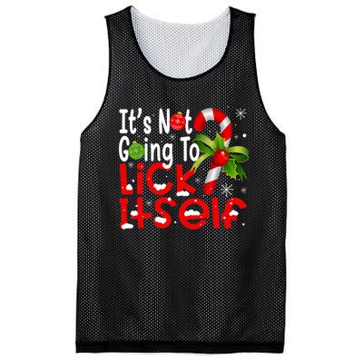 It's Not Going To Lick Itself Christmas Candy Cane Gifts TShirt Mesh Reversible Basketball Jersey Tank