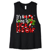 It's Not Going To Lick Itself Christmas Candy Cane Gifts TShirt Women's Racerback Cropped Tank