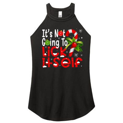 It's Not Going To Lick Itself Christmas Candy Cane Gifts TShirt Women's Perfect Tri Rocker Tank