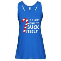 Its Not Going To Suck Itself Candy Cane Funny Christmas Joke Meaningful Gift Ladies Essential Flowy Tank