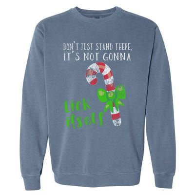 ItS Not Gonna Lick Itself Cute Gift Hilarious Sexual Humor Garment-Dyed Sweatshirt