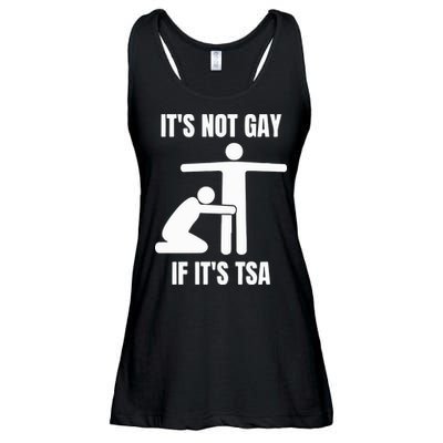 It’S Not Gey If It’S Tsa Ladies Essential Flowy Tank