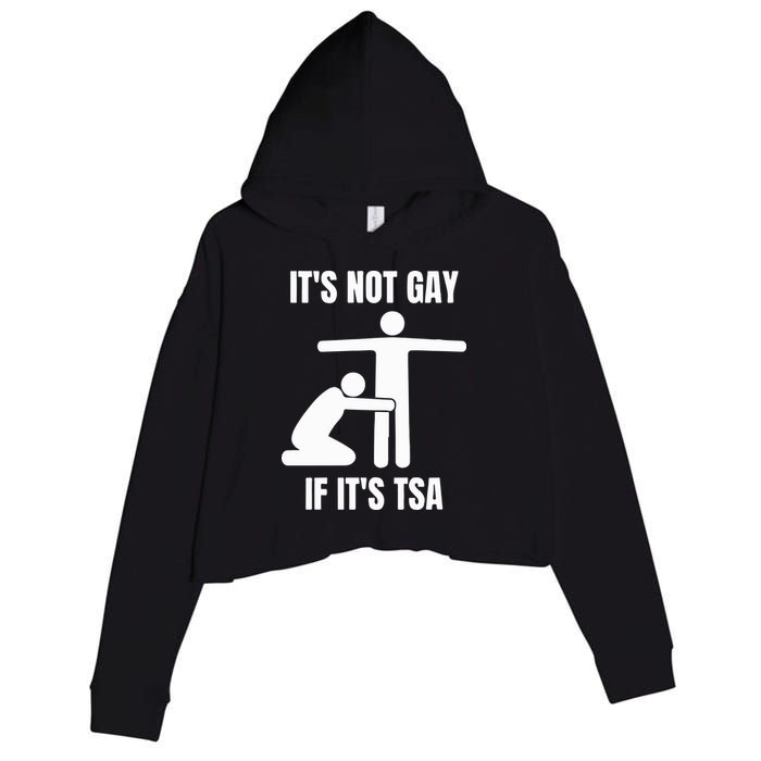 It’S Not Gey If It’S Tsa Crop Fleece Hoodie