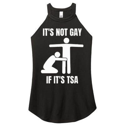It’S Not Gey If It’S Tsa Women's Perfect Tri Rocker Tank