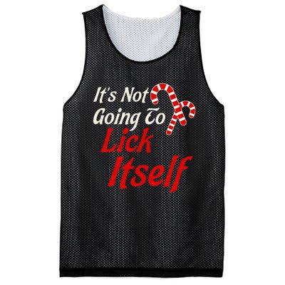 It's Not Going to Lick Itself Funny Christmas Mesh Reversible Basketball Jersey Tank