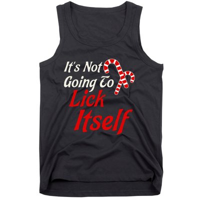 It's Not Going to Lick Itself Funny Christmas Tank Top