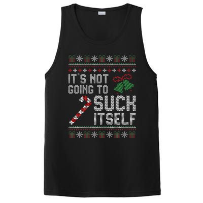 ItS Not Going To Suck Itself Candy Cane Ugly Xmas Sweaters PosiCharge Competitor Tank