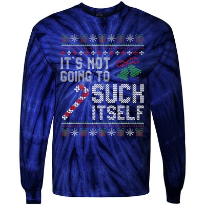 ItS Not Going To Suck Itself Candy Cane Ugly Xmas Sweaters Tie-Dye Long Sleeve Shirt