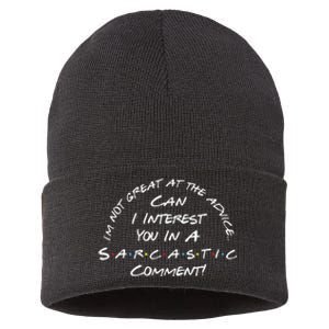 IM Not Great At The Advice Sarcastic Comment Sustainable Knit Beanie