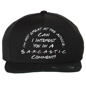 IM Not Great At The Advice Sarcastic Comment Wool Snapback Cap