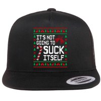 ItS Not Going To Suck Itself Funny Candy Ugly Xmas Sweaters Flat Bill Trucker Hat