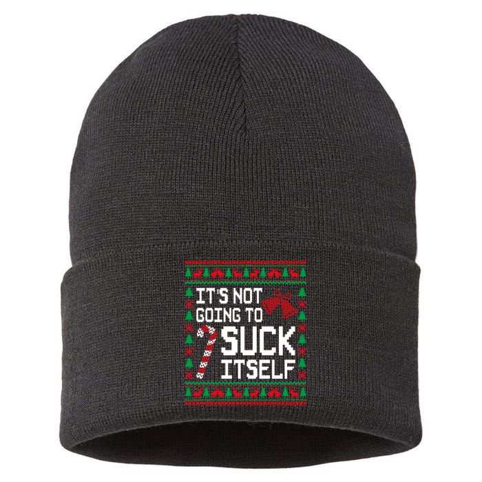 ItS Not Going To Suck Itself Funny Candy Ugly Xmas Sweaters Sustainable Knit Beanie