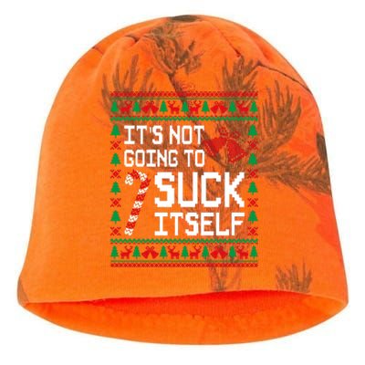 ItS Not Going To Suck Itself Funny Candy Ugly Xmas Sweaters Kati - Camo Knit Beanie