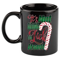 Its Not Going To Lick Itself Ugly Christmas 11oz C Handle Ceramic Mug