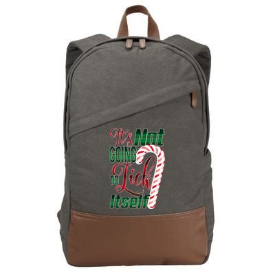 Its Not Going To Lick Itself Ugly Christmas Cotton Canvas Backpack