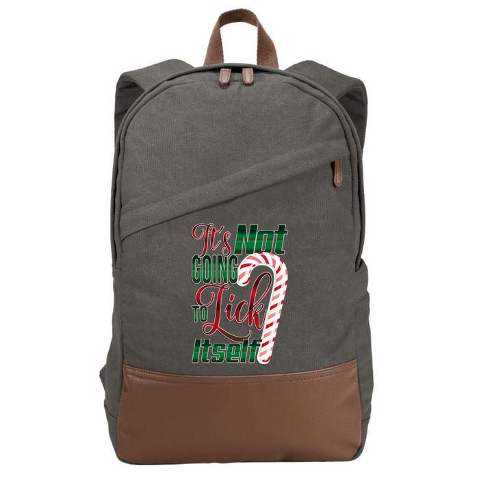 Its Not Going To Lick Itself Ugly Christmas Cotton Canvas Backpack