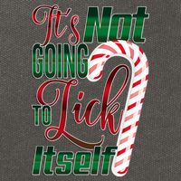 Its Not Going To Lick Itself Ugly Christmas Cotton Canvas Backpack